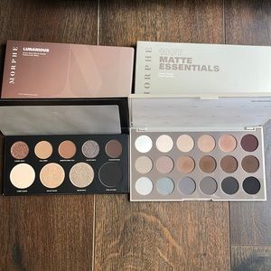 Like New! 2 Morphe eyeshadow pallets - Lunarious multi and 18ct Matte Essentials